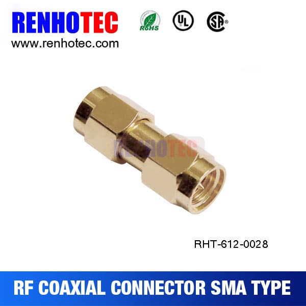2 Male Cable Adapter Connectors RF Coaxial SMA Connector